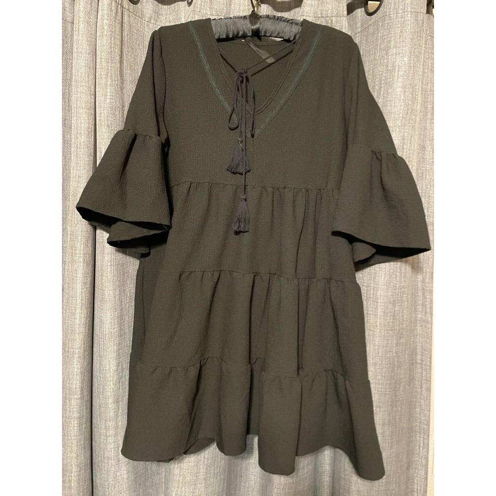 Black Ruffle Dress